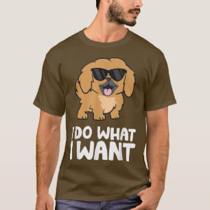 Pekingese Hund ich tue, was ich Niedliche Pekinges T-Shirt