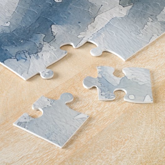 Pekingese Hund in Sledge Lass es Schnee Weihnachte Puzzle (Seite)