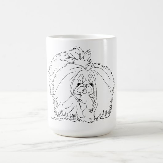 Pekingese-Hund Kaffeetasse (Mittel)