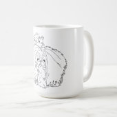 Pekingese-Hund Kaffeetasse (VorderseiteRechts)