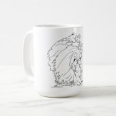 Pekingese-Hund Kaffeetasse (Vorderseite Links)