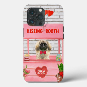 Pekingese Hund Kissing Booth zum Valentinstag Case-Mate iPhone Hülle