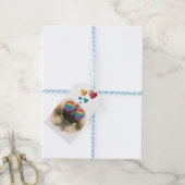 Pekingese Hund mit Herz Valentinstag Geschenkanhänger (Mit Garn)