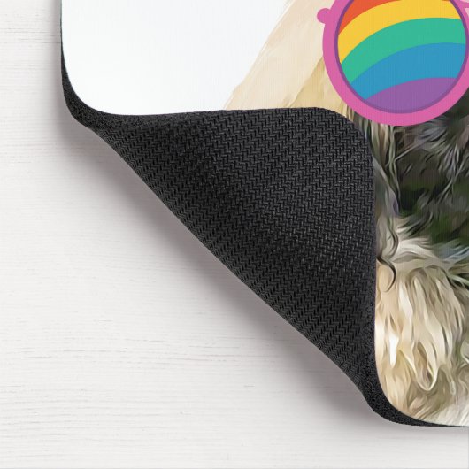 Pekingese Hund mit Herz Valentinstag Mousepad (Ecke)