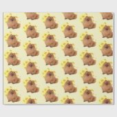 Pekingese-Hund mit langer Haare ist ein Star Geschenkpapier (Flach)