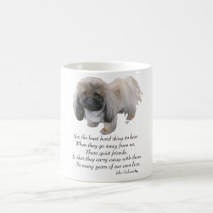 Pekingese-Hund Regenbogenbrücke Kaffeetasse