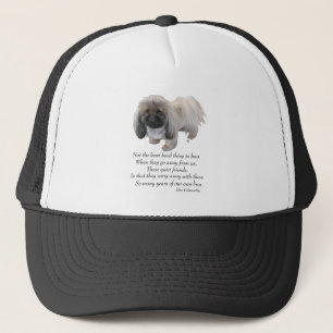 Pekingese-Hund Regenbogenbrücke Truckerkappe