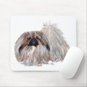 Pekingese Hund Stehend Mousepad (Mit Mouse)