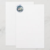 Pekingese Hund surfen Briefpapier (Vorne/Hinten)