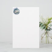 Pekingese Hund surfen Briefpapier (Stehend Vorderseite)