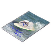 Pekingese Hund surfen Notizblock (Linke Seite)