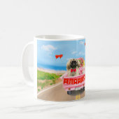 Pekingese Hund Valentinstag Lkw Herz Kaffeetasse (Vorderseite Links)