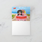 Pekingese Hund Valentinstag Lkw Herz Karte (Innenseite)