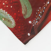 Pekingese Hund Weihnachten Fleecedecke (Ecke)