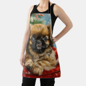 Pekingese Hund Weihnachten Schürze (InSitu)