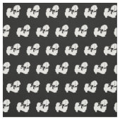 Pekingese Hunde Silhouette Haustier Stoff (Muster)