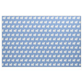 Pekingese Hunde Silhouette Pet Light Blue Stoff (Fat Quarter (45,7 x 55,9 cm))