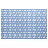 Pekingese Hunde Silhouette Pet Light Blue Stoff (Fat Quarter (45,7 x 55,9 cm))