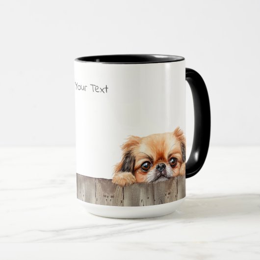 Pekingese Hunde Tasse (VorderseiteRechts)