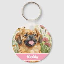 Pekingese-Hundeanhänger – Benutzerdefinierte Infor