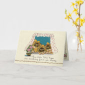 Pekingese Hundegeburtstags-Karte Karte (Gelbe Blume)