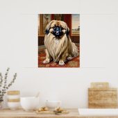 Pekingese - Hundekunst drucken Poster (Küche)