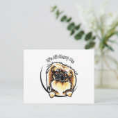Pekingese IAAM Postkarte (Stehend Vorderseite)