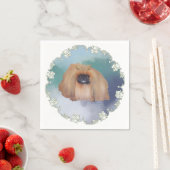 Pekingese Ice Princess Serviette (Beispiel)