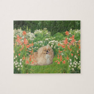 Pekingese im Garten Puzzle