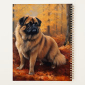 Pekingese im Herbst Leaves Fall Inspiriert Planer (Rückseite)