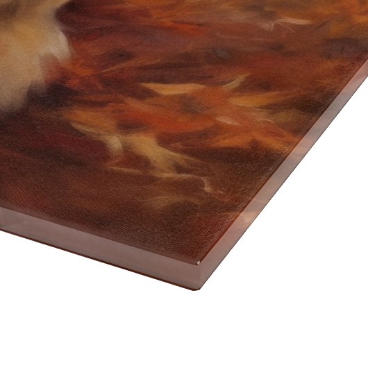 Pekingese im Herbst Leaves Fall Inspiriert Schneidebrett (Ecke)