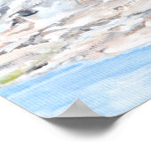 Pekingese im Leuchtturm Poster (Ecke)