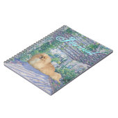 Pekingese in Lavendel Notizblock (Linke Seite)