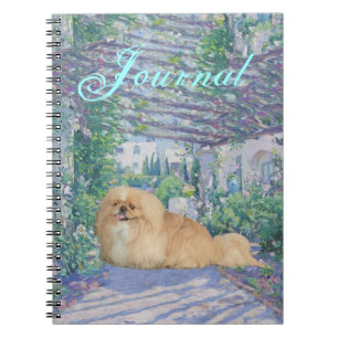 Pekingese in Lavendel Notizblock