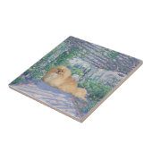 Pekingese in Lavender Fliese (Seite)