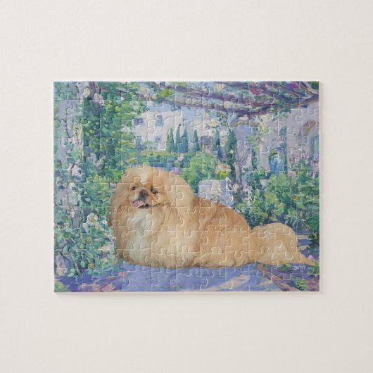 Pekingese in Lavender Puzzle (Horizontal)