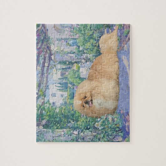 Pekingese in Lavender Puzzle (Vertikal)