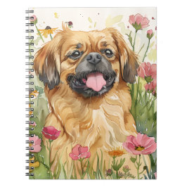 Pekingese Journal – Watercolor Cover Notizblock
