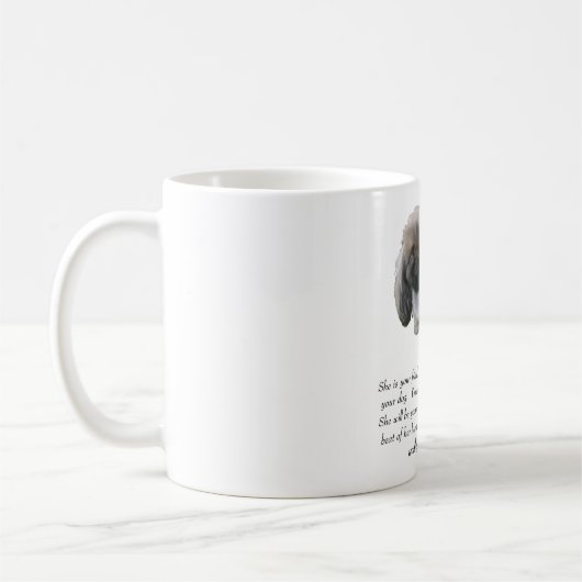 Pekingese Keepake — FEMALE Kaffeetasse (Links)
