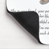Pekingese Keepake — FEMALE Mousepad (Ecke)