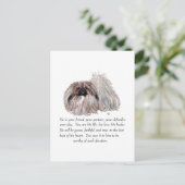 Pekingese Keepake — MALE Postkarte (Stehend Vorderseite)