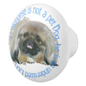 Pekingese Keramikknauf (Rechts)