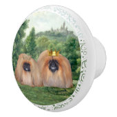 Pekingese King and Queen Keramikknauf (Rechts)