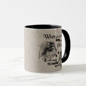 Pekingese Kunst, wenn alles versage Zitat Tasse (VorderseiteRechts)
