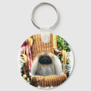 Pekingese Kunstgeschenke Schlüsselanhänger