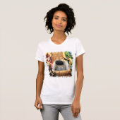 Pekingese Kunstgeschenke T-Shirt (Vorne ganz)