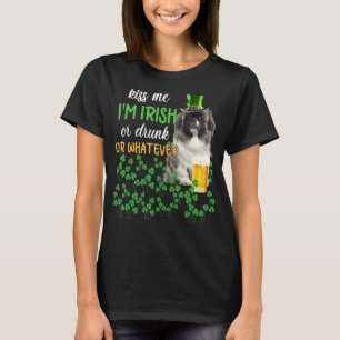 Pekingese küss mir, ich bin irisch oder Betrunken  T-Shirt