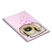 Pekingese Liebe (Show geschnitten) Notizblock (Rechte Seite)