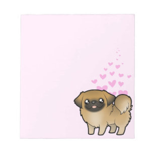 Pekingese Liebe (Welpe geschnitten) Notizblock