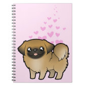 Pekingese Liebe (Welpe geschnitten) Notizblock (Vorderseite)